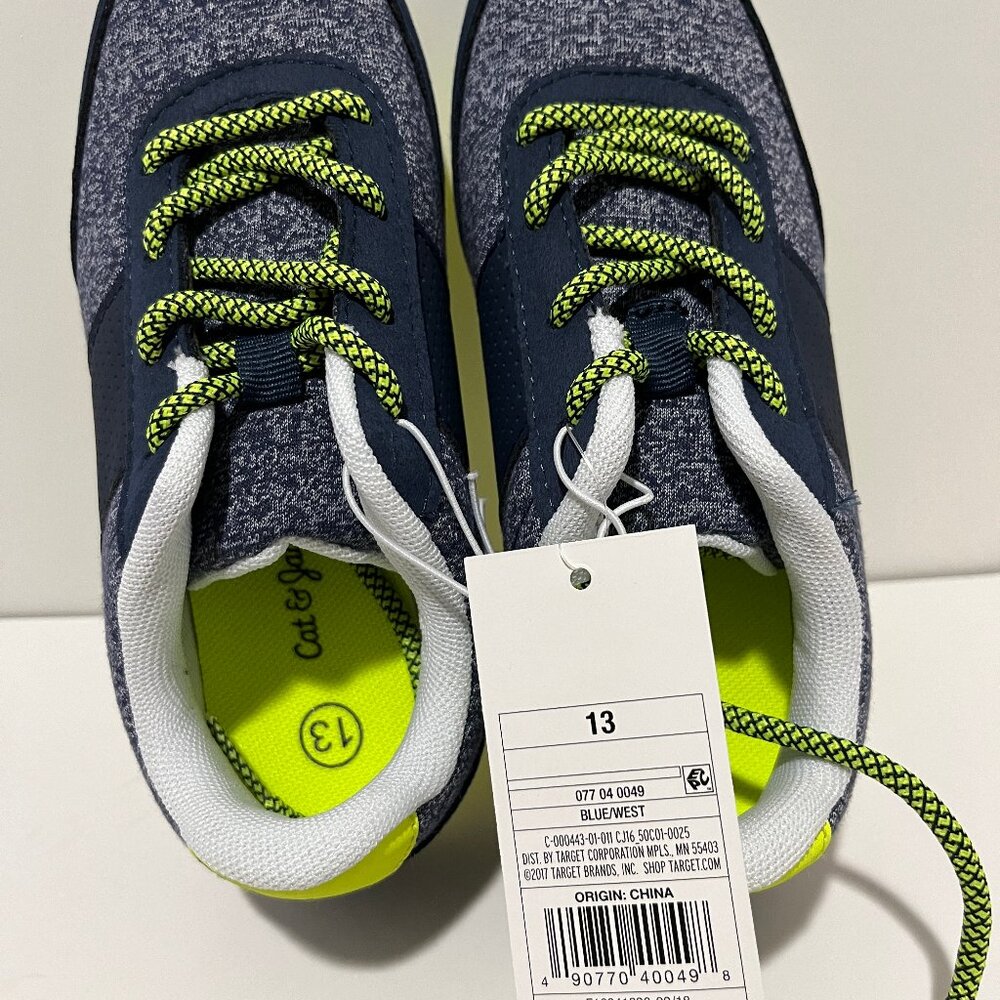 Cat & Jack Boys West Lace Up Jogger Sneakers Size 13 NWT!!